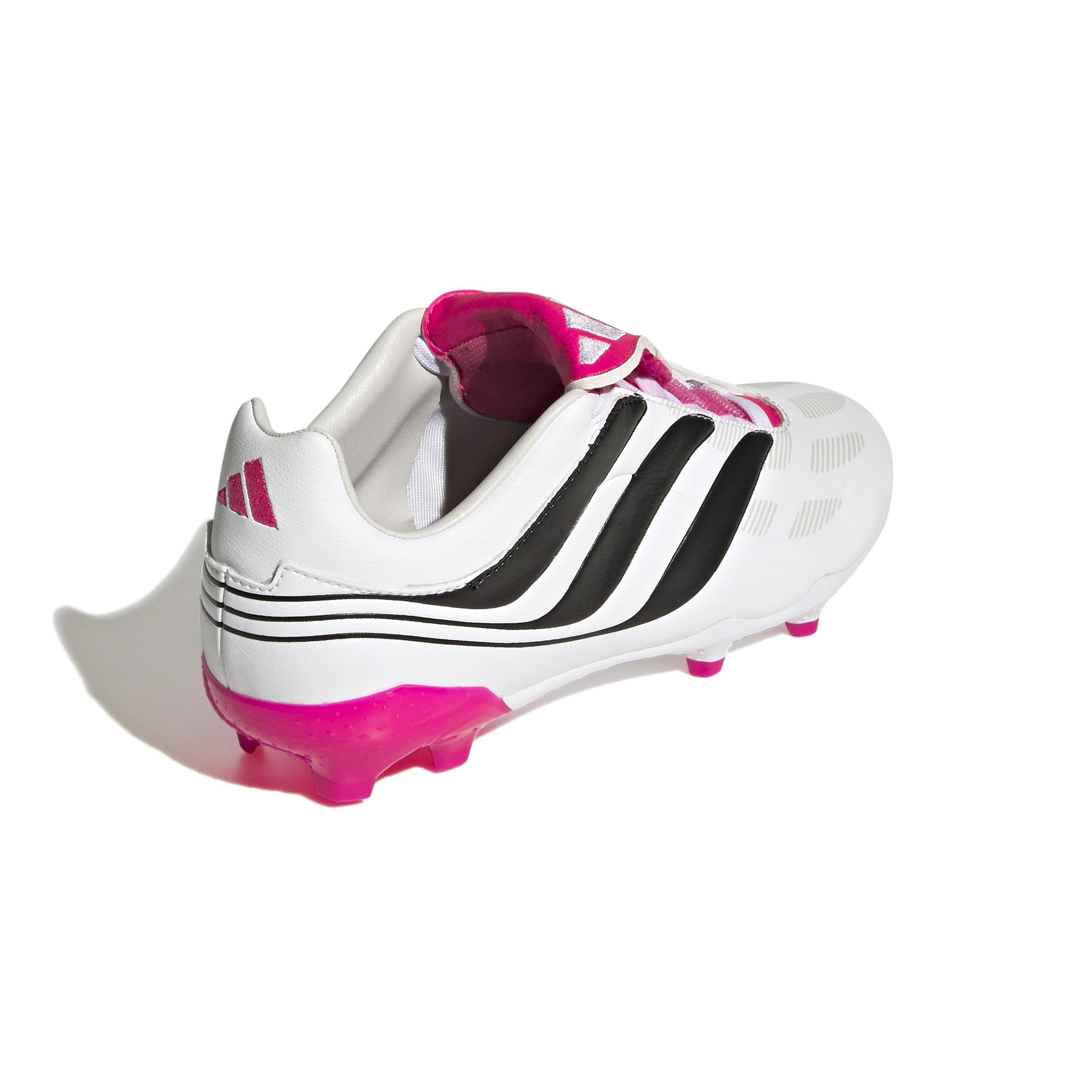 adidas Predator Precision.3 młodzieżowe korki do ziemi, Cloud White/Core Black/Team Shock Pink, 1 US Big Kid