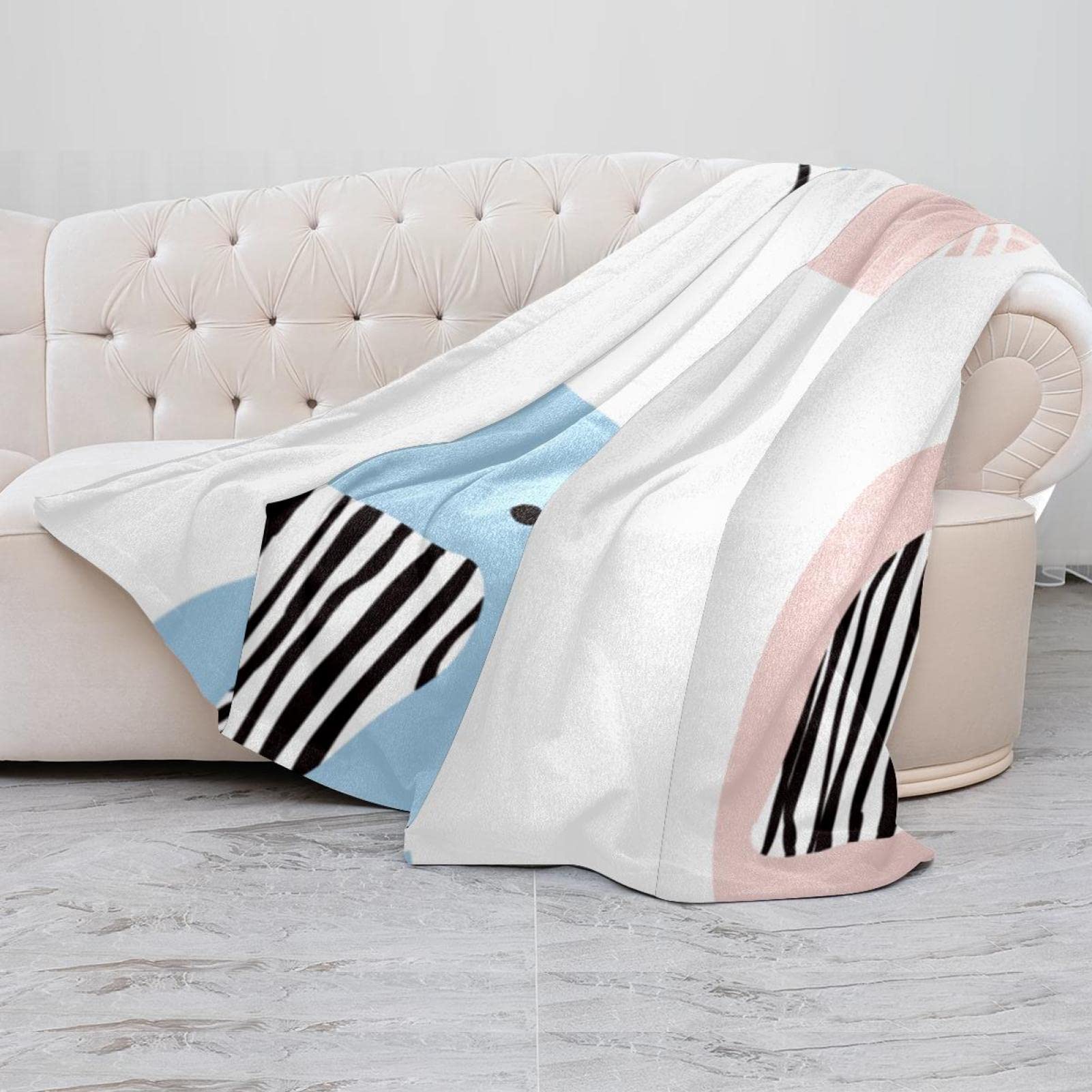 Delerain Morbida coperta in pile di flanella leggera, motivo koala, 101,6 x 127 cm, per divano, letto, divano, viaggi, campeggio, per bambini e adulti