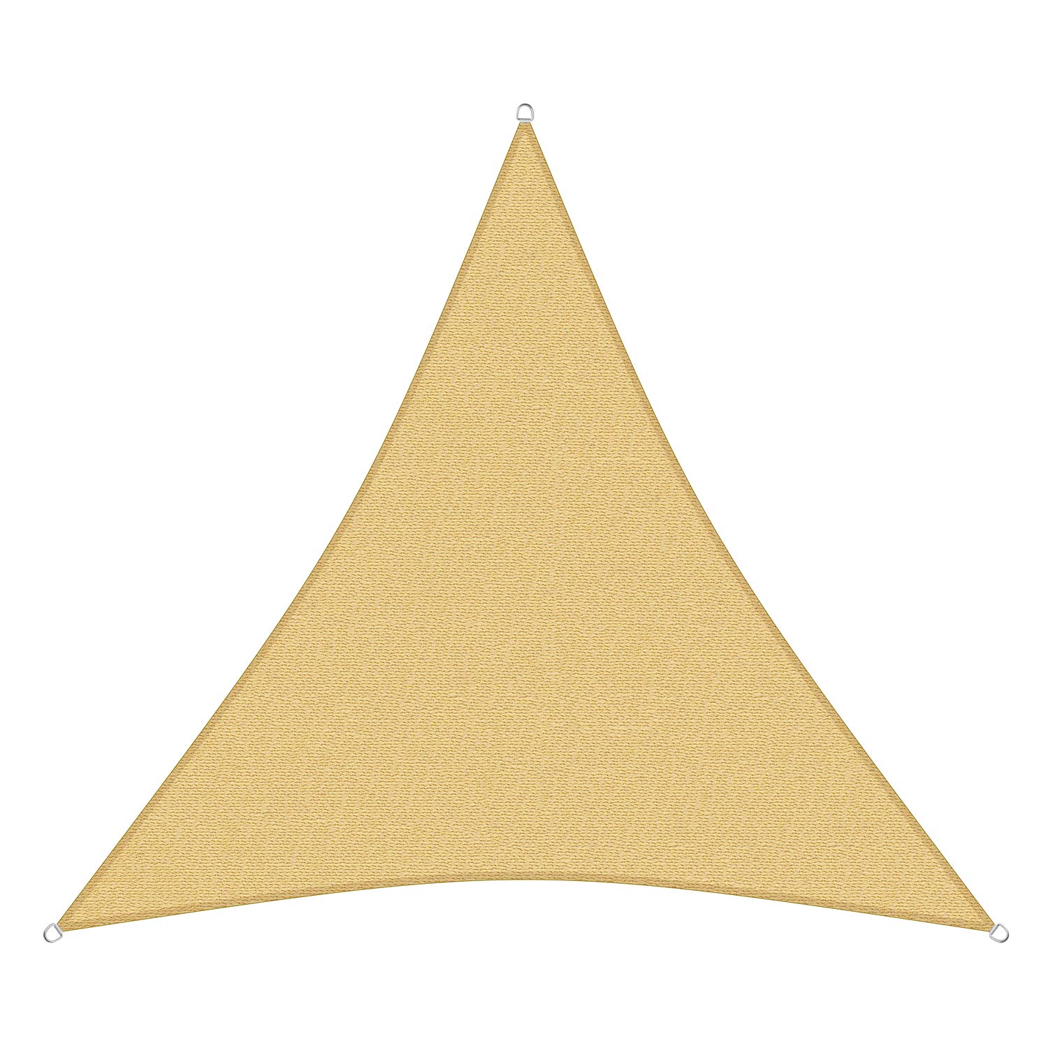 sunprotect 83221 Professional Sonnensegel, 3,6 x 3,6 x 3,6 m, Dreieck, Wind- & wasserdurchlässig, beige