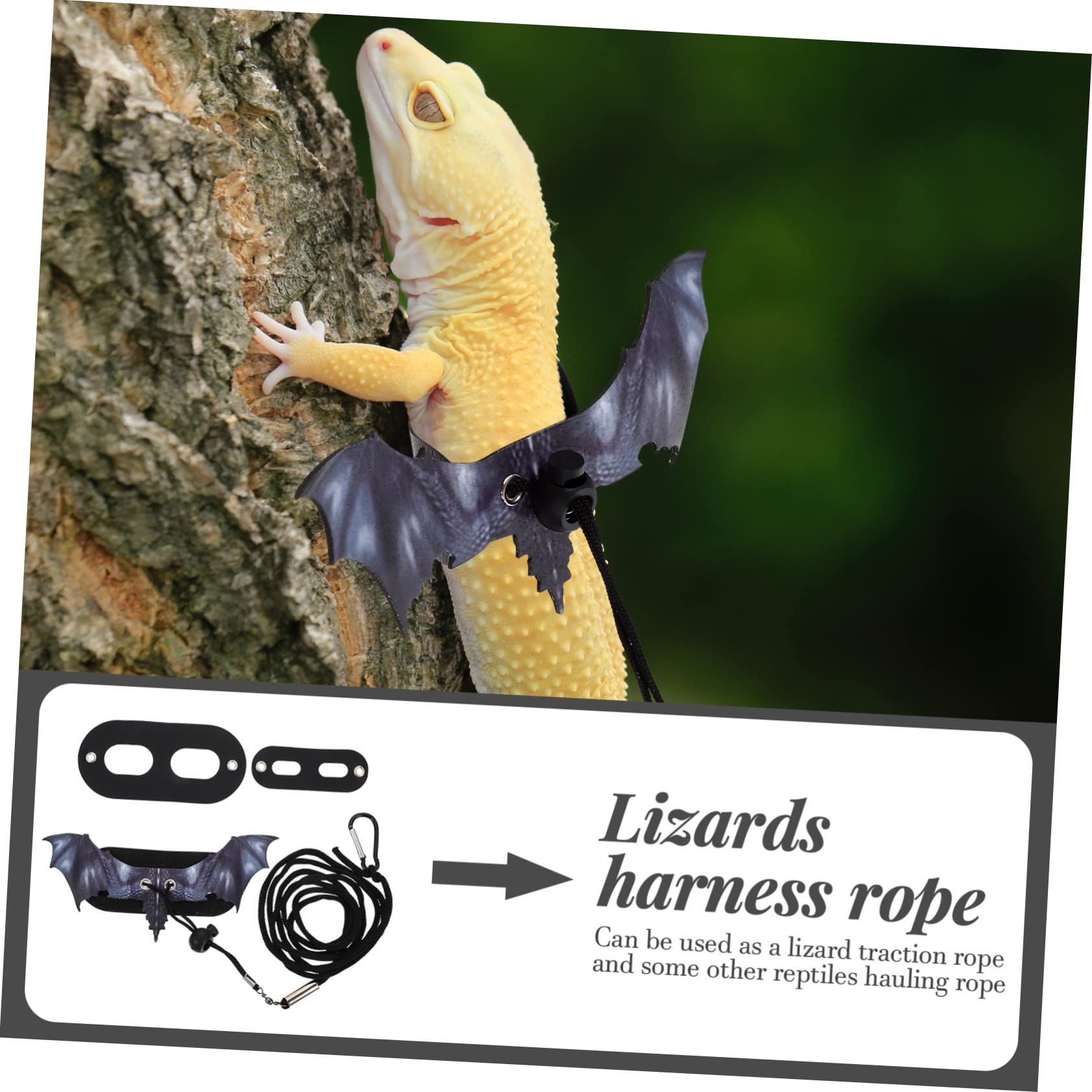 ABOOFAN 5sätze Einstellbares Eidechsen Geschirr Mit Leichtem Seil Leine Für Bartagamen Geckos Und Kleine Reptilien Zum Einfachen Spaziergang Im Freien