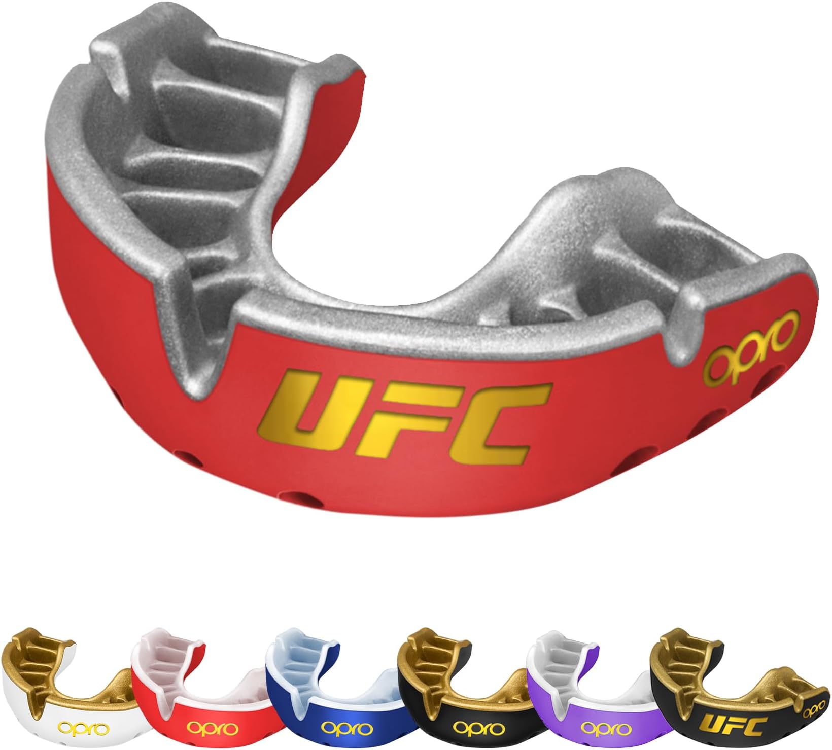 Gold Level Mouthguard Premium Fit – Gum Shield Adult and Kids – OPRO Mouth Guard Boxing and MMA, Easy Self-Fit Gum Shield Rugby and Hockey – Premium Protection with Dental Warranty