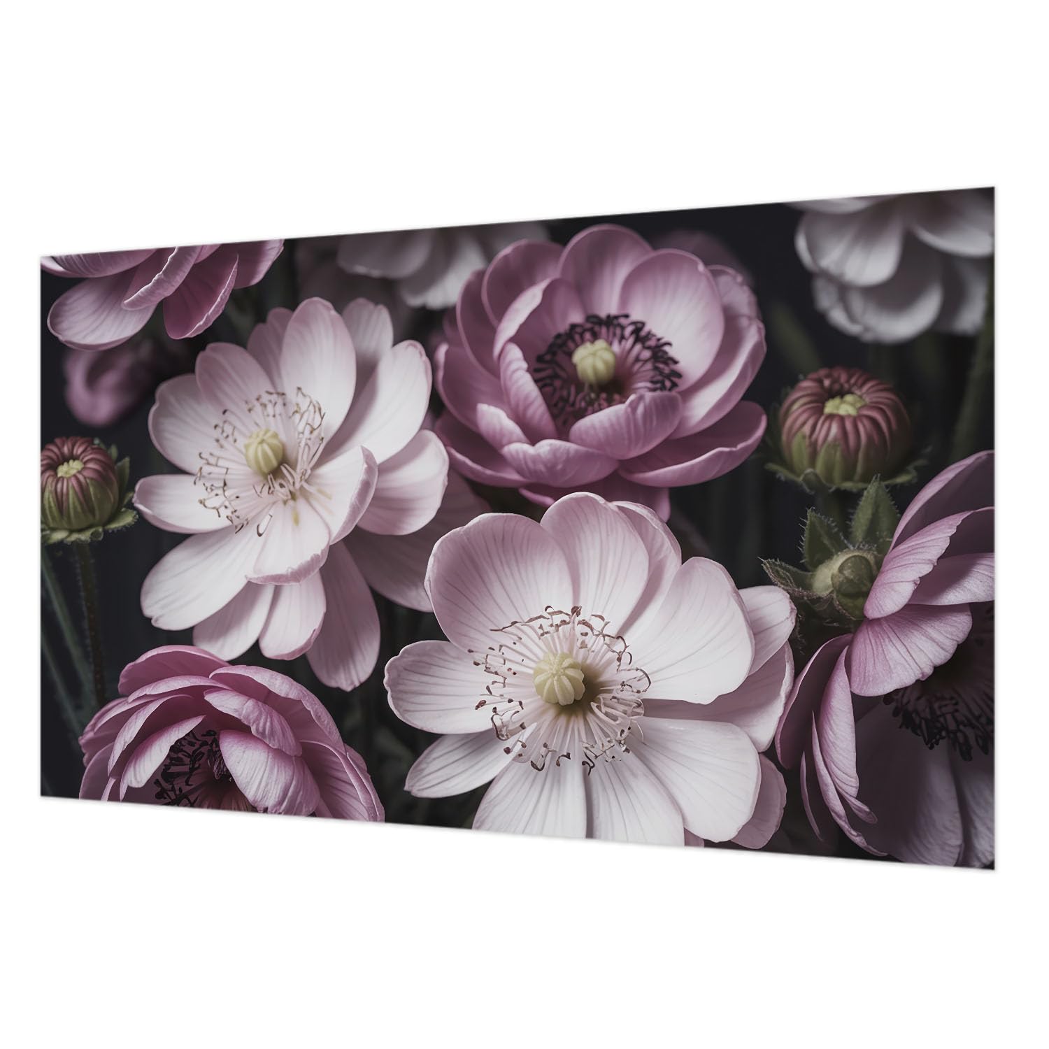 Papier peint intissé haut de gamme impression de haute qualité florale