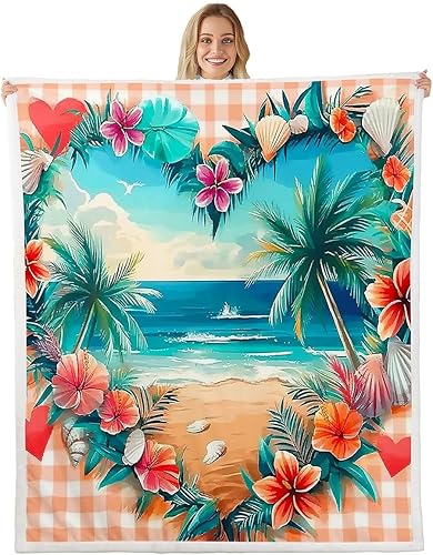 Vista 12 de Manfei Flower Throw Blanket Sunflower Rose Daisy Fuzzy Blanket, Botanical Floral Blanket for Bed Couch Sofa, Kids Boys Girls Room Decor