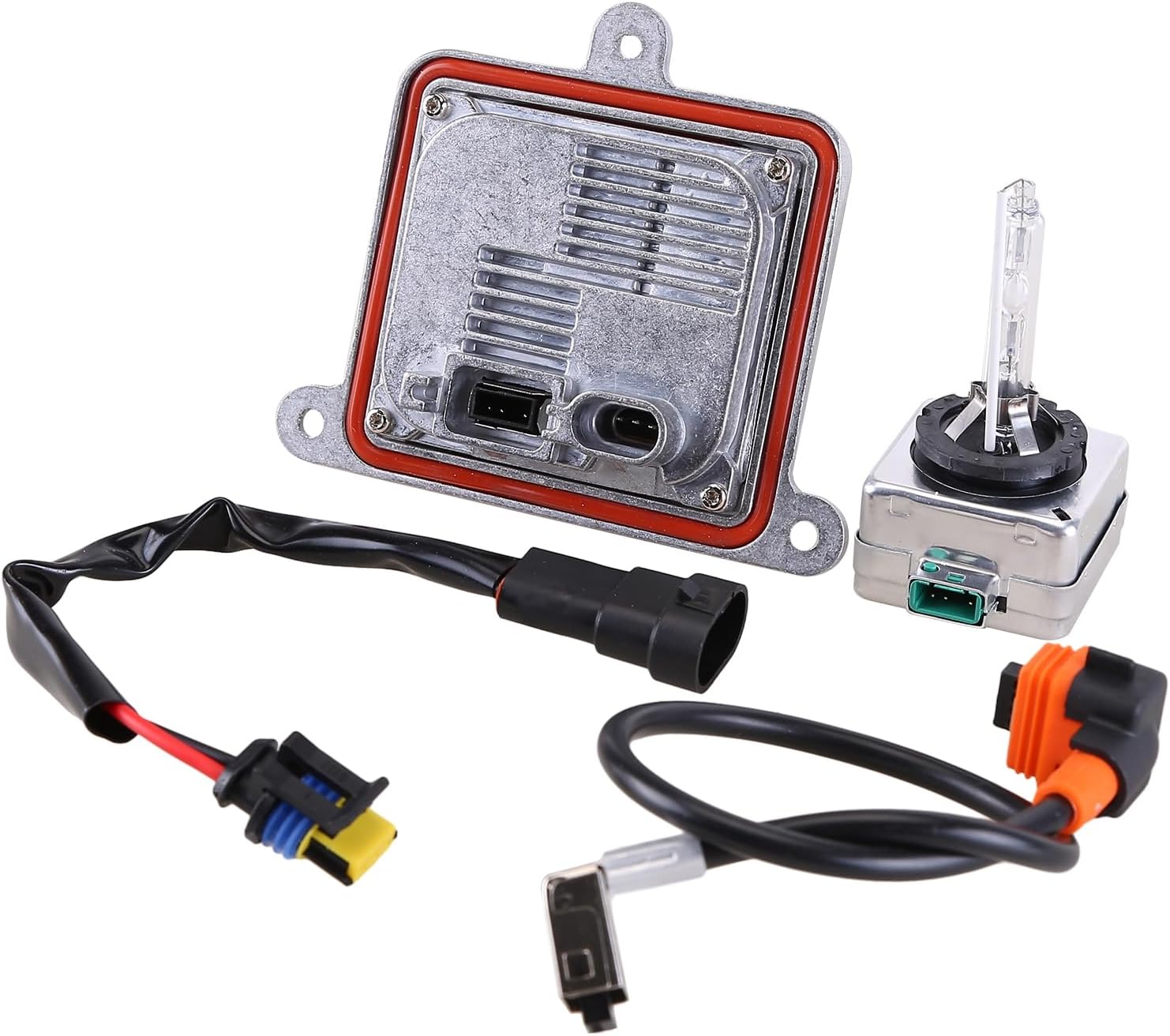 9285304244S 2PCS Xenon HID Headlight Ballast Control Unit W/ D3S Bulb Fit for Model S 2012-2014, for Jaguar XF and XFR 2012-2014, for Modern Santa Fe 2013-2014 Xenon Headlight Ballast Control Unit