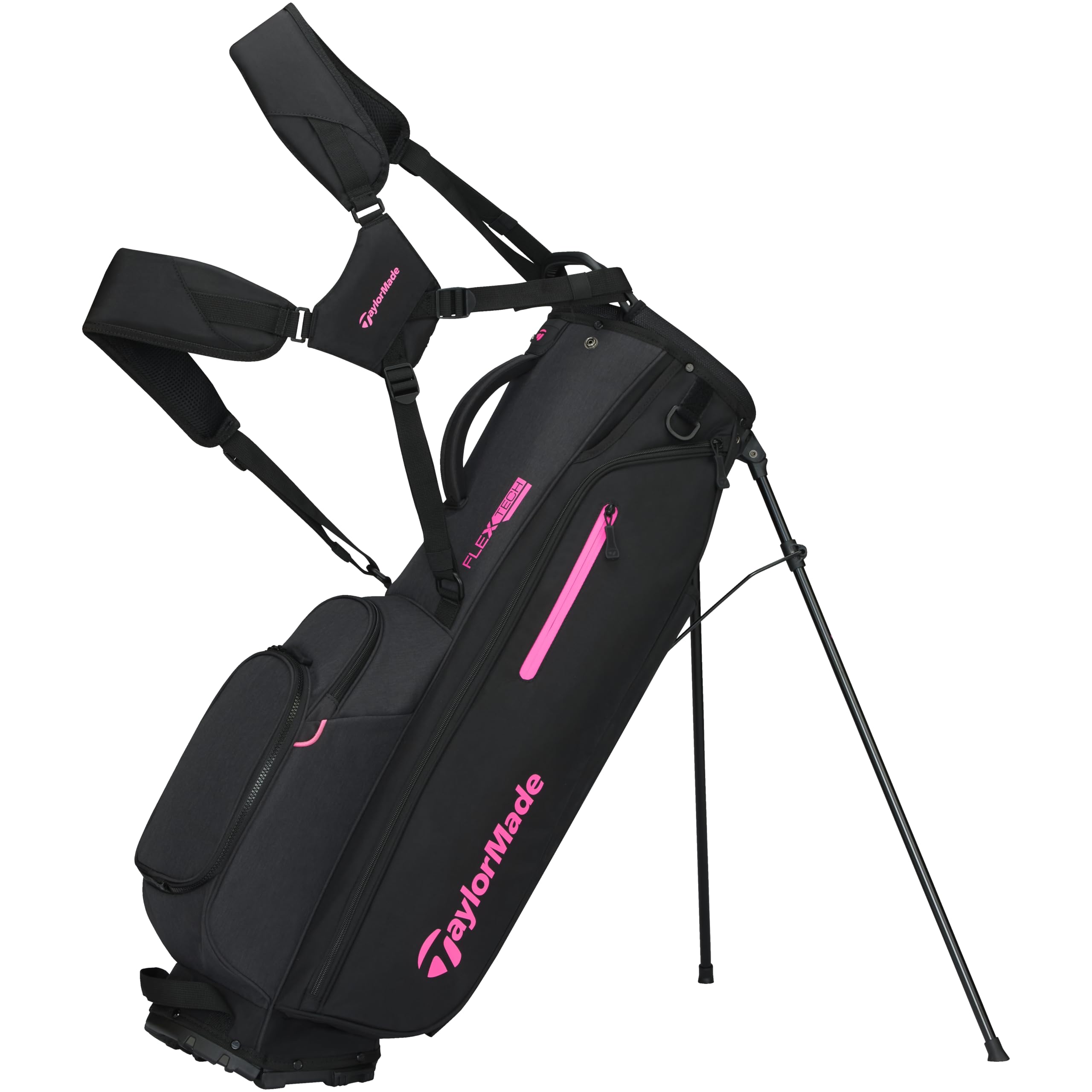 Taylormade Golf Flextech Stand Bag Black/Neon Pink, Carry Bags