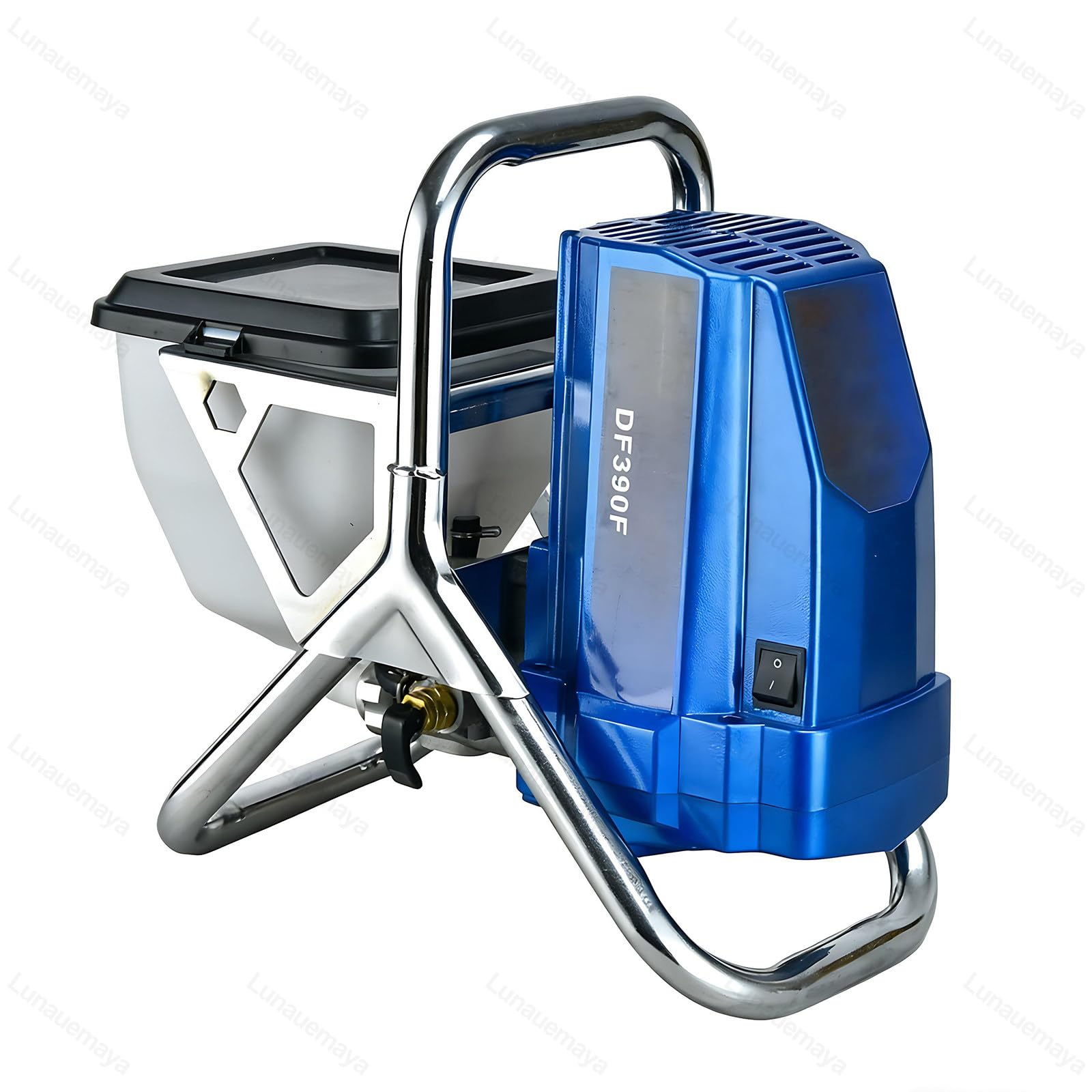Elektryczny Agregat Malarski Bezpowietrzny - Moc 1800 W, Wydajność 2 L/Min, Maks. Ciśnienie 228 Bar, do Natryskiwania Farb Lateksowych, Emaliowych, Lakierobezowych, Lakierów, Bejc Itp. DF390F-110V