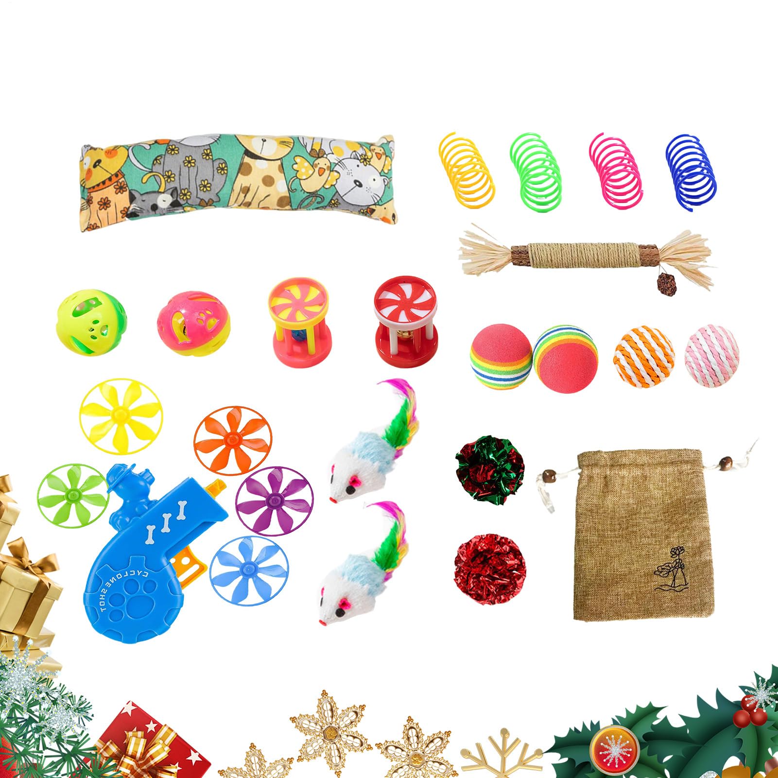 Balle rebondissante interactive pour chat : le cadeau de Noël parfait
