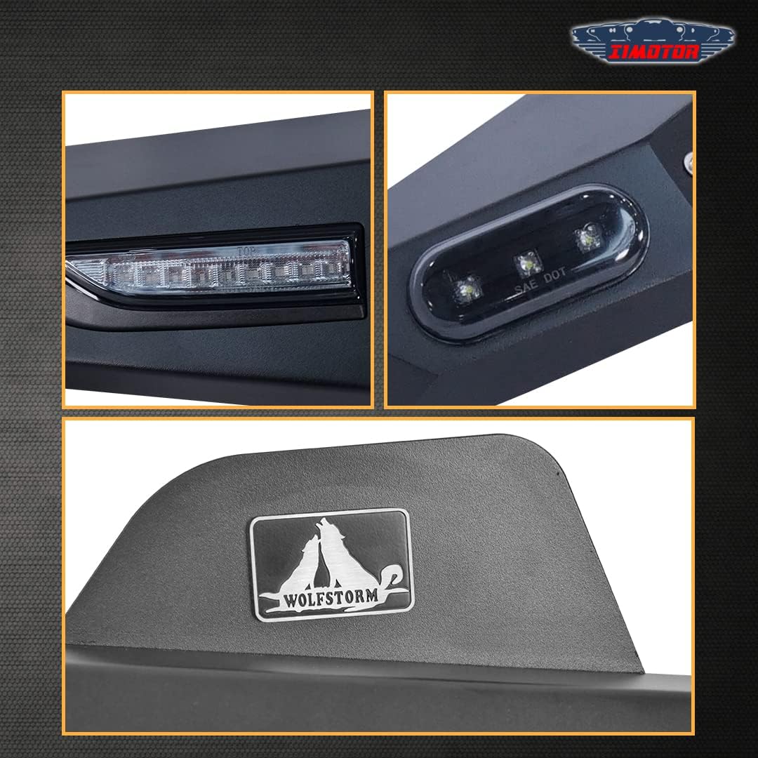 Compatible with [2019 2020 2021 Jeep Wrangler JL/JLU and Gladiator JT] Front Fender Flares Heavy Duty PAIR (ALL TRIMS)