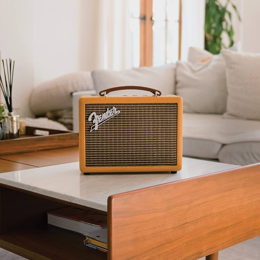 未使用 FENDERAUDIO INDIO2-TWEED Fender Indio 2 Vintage Style Portable Wireless Speaker