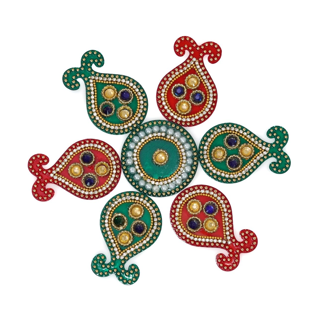 Handmade Acrylic Rangoli - Diwali & Festival Decor -10 Handmade Acrylic Rangoli - Diwali & Festival Decor -10