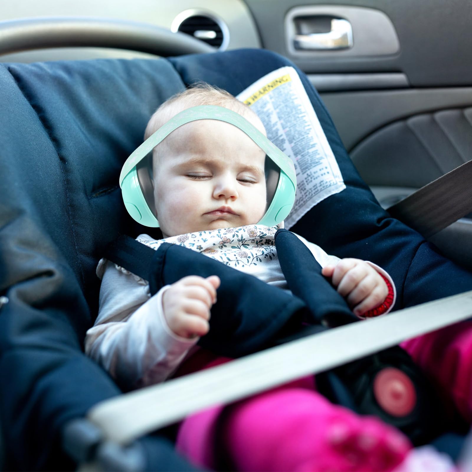forhome Cuffie Antirumore Bambini, Protezione acustica per bambini, Cuffie Neonato Antirumore, Paraorecchie Pieghevoli, Adatto per Neonati di età Compresa tra 0 e 2 Anni (verde)