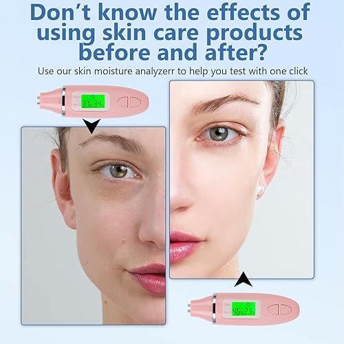 Miniatura 4 de Semme Probador de hidratación de la piel, analizador profesional de la máquina, sensor digital de aceite de piel, analizador probador de aceite de