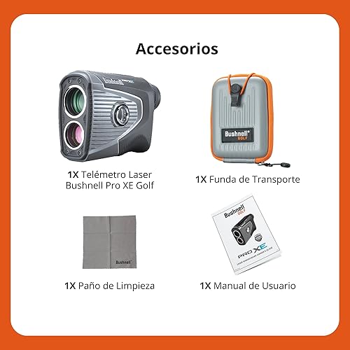 Miniatura 3 de Bushnell Pro XE Golf Laser Rangefinder, Black/Silver, Large