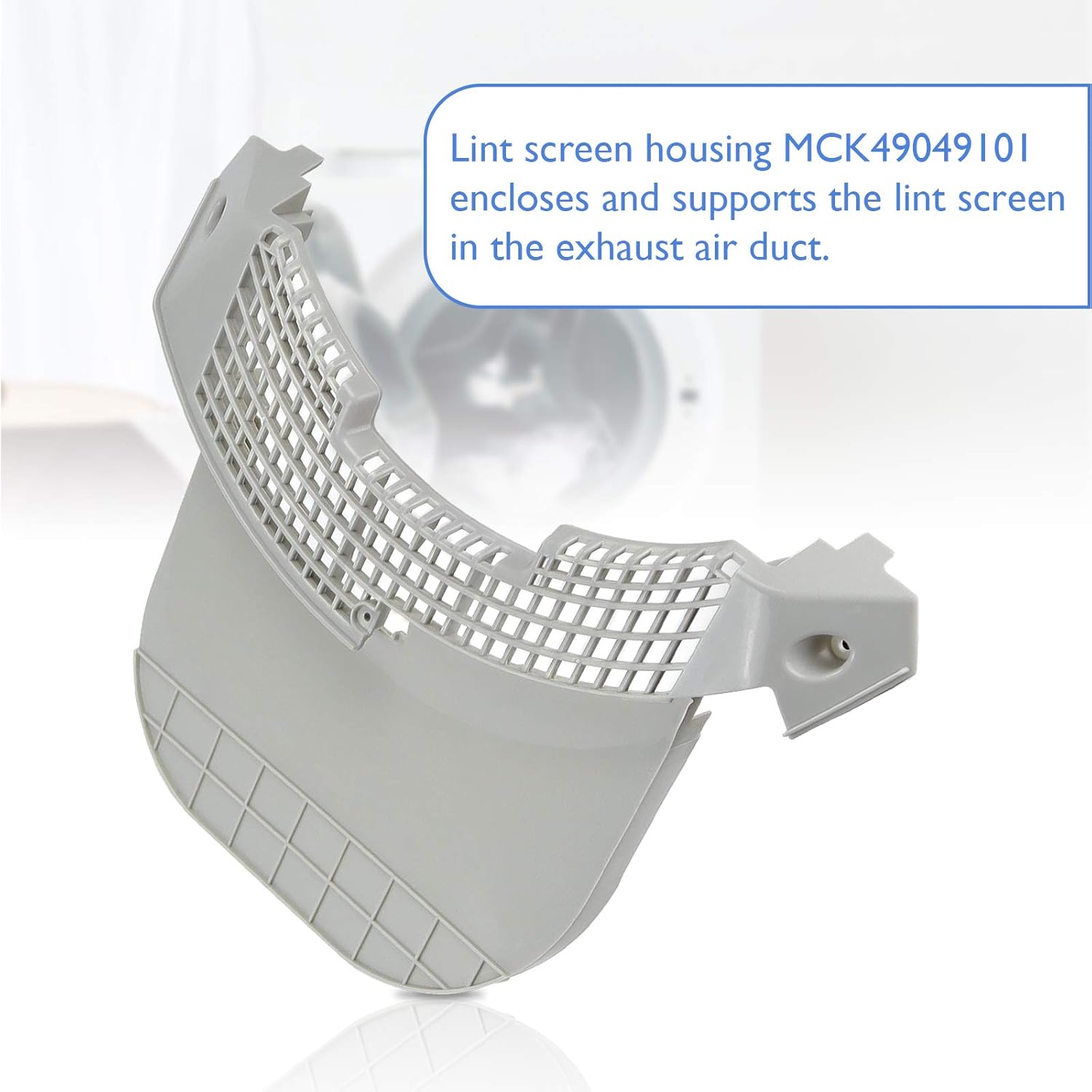 MCK49049101 Dryer Lint Trap Screen Cover Housing Replacement for Kenmore & LG Dlex3370w Dle3170w Dryer Replace AP5071745 PS3534930 - by APPLIANCEMATES : Appliances
