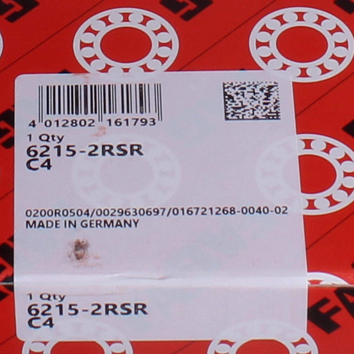 6215-2RSR-C4 FAG Rodamiento de bolas cojinete 75,00x130,00x25,00mm