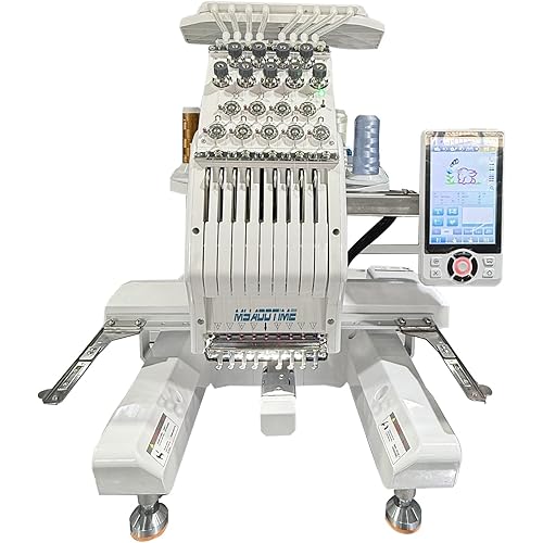 Embroidery Machine with 8 Needles, 7" Touch Screen, 7.8"x11.8" Embroidery Area, New Gen of Home & Small Business Embroidery Machine for Flat, Hat, T-shirt and more