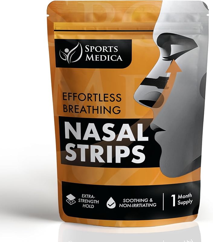 Tiras nasales para ronquidos, solución para ronquidos, tiras nasales para soporte respiratorio, cómoda cinta adhesiva inteligente para un mejor sueño y alivio nocturno, 30 unidades