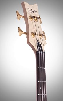 Schecter Stiletto Custom-4 Electric Bass (4 String, Natural Satin)