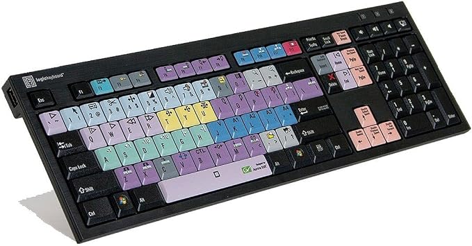 Logickeyboard Designed for Grass Valley Aurora Edit Compatible with Windows 7-11 -Part LKB-Aurora-BJPU