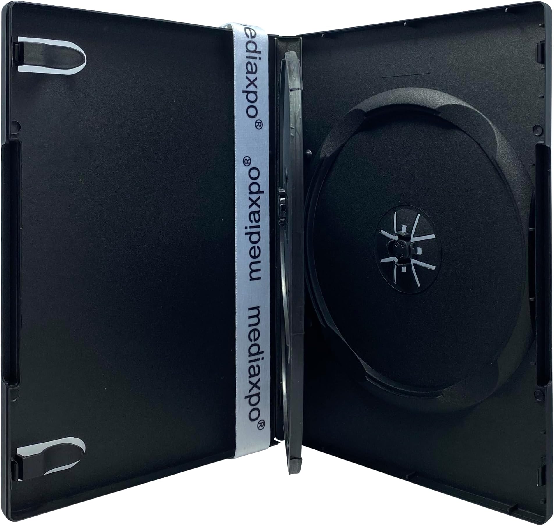 3 Disc DVD Cases with Hinged Flip Tray, Clear Sleeve - Organize and Protect Your DVDs with Triple Overlap Design (Pack of 10)