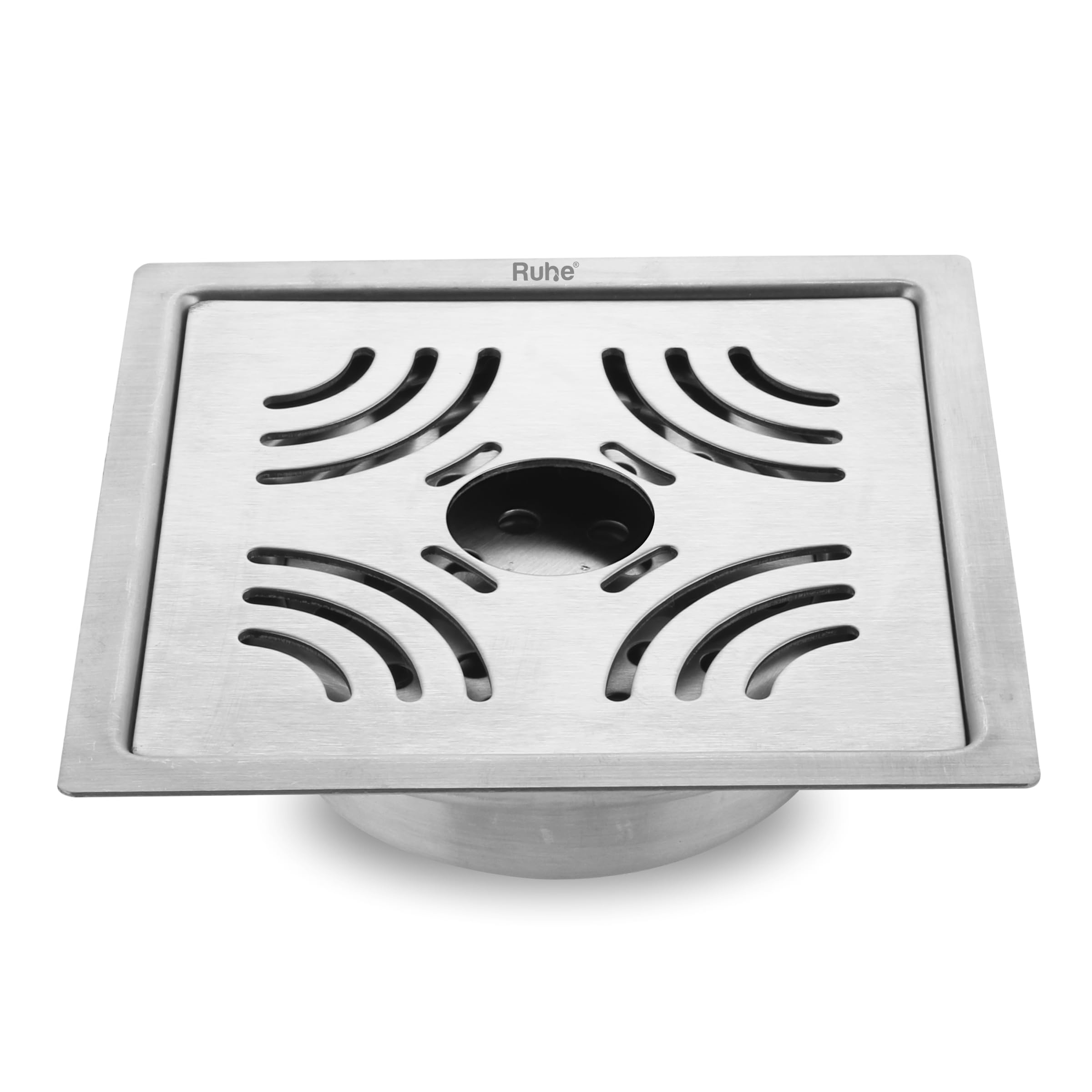 Ruhe Sapphire Square Floor Drain - Stainless Steel -17