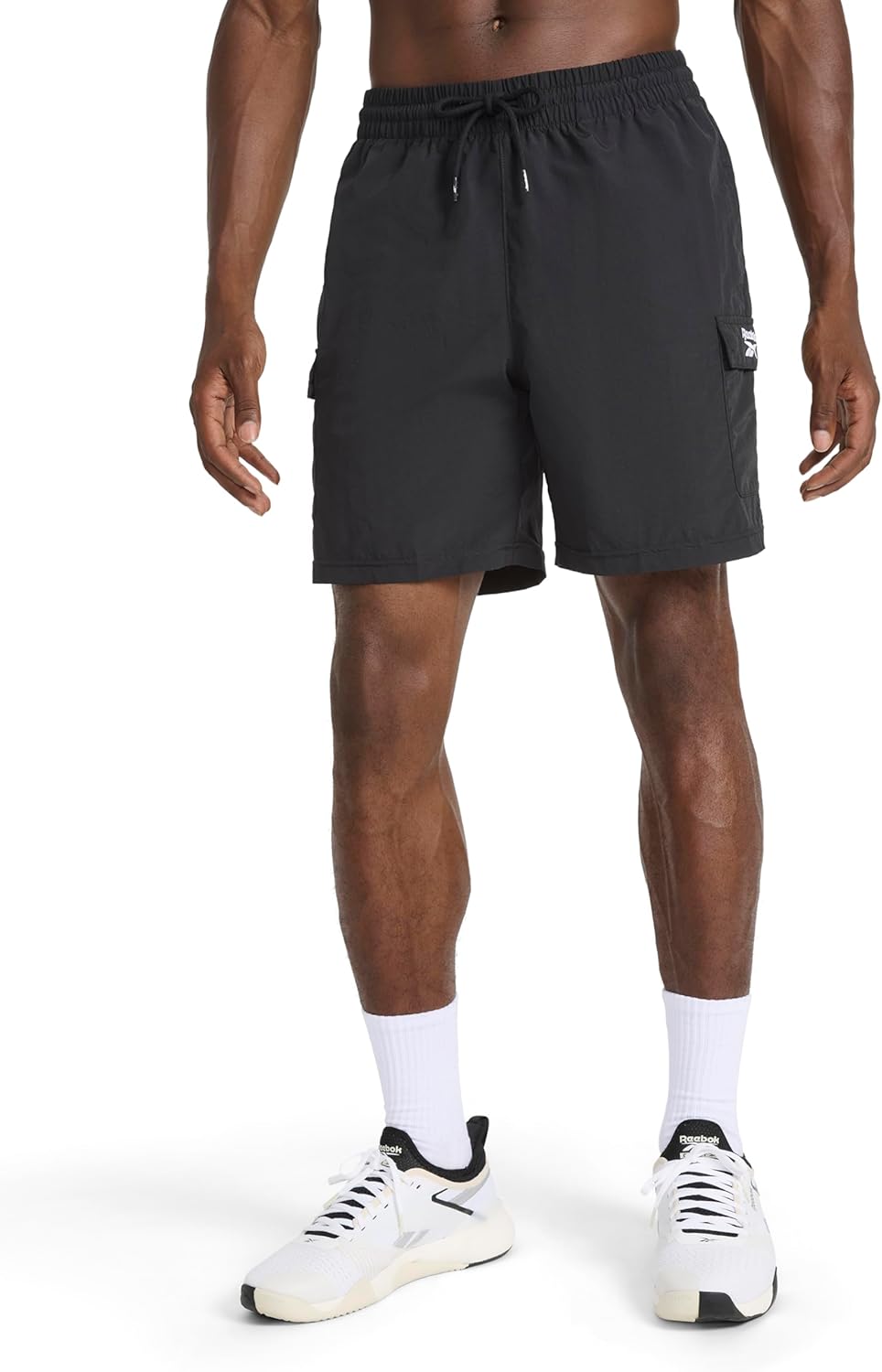 Reebok Apparel Men's Ri Utility Woven Cargo Short, Black