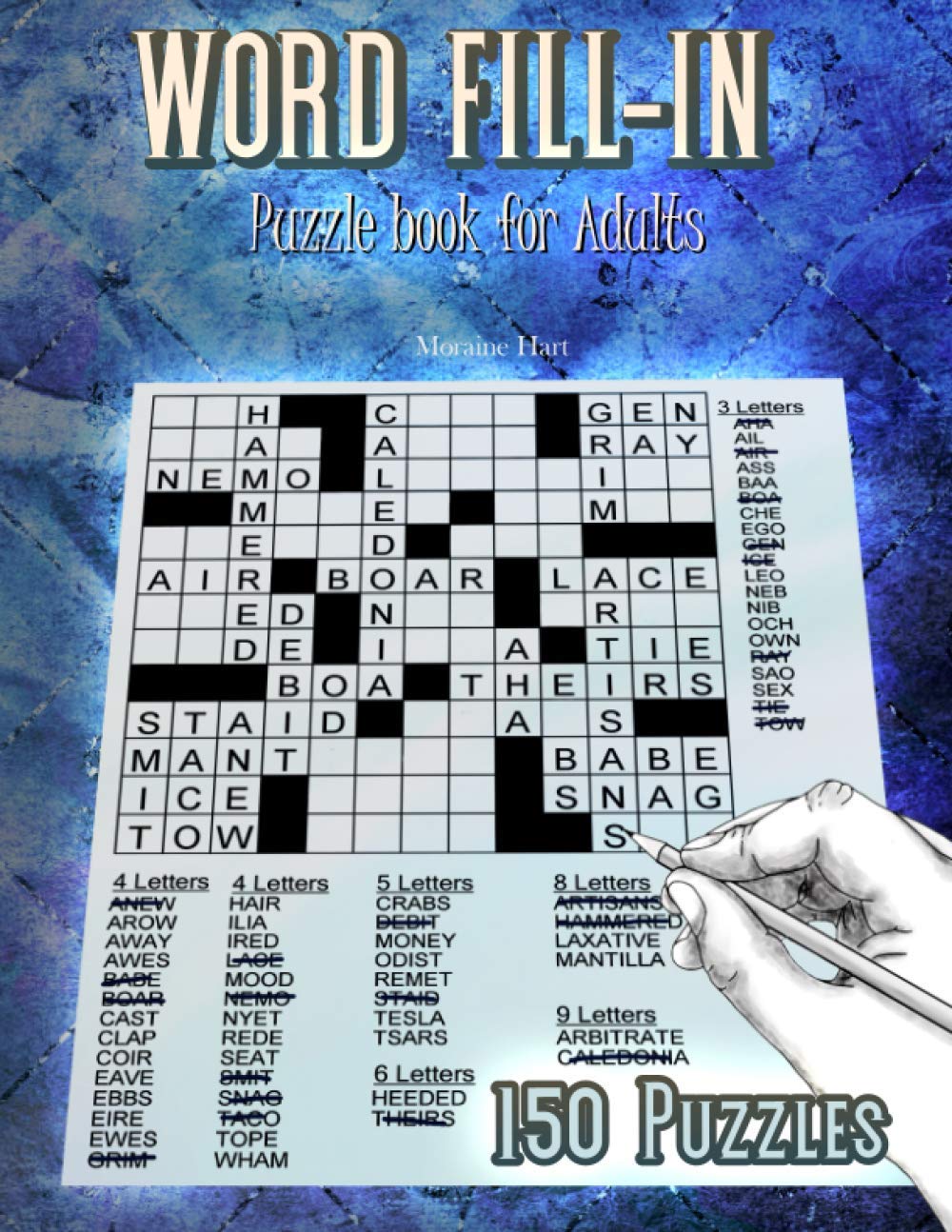 Word Fill-In: Puzzle Book for Adults with 150 Puzzles