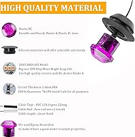 Vista 5 de PSEQT Luces LED de marcador de remolque de 3/4 pulgadas, indicadores de holgura lateral, luz trasera, impermeable, para remolque, camión, automóvil