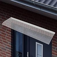 Vista 9 de Toldo con dosel, protección UV contra lluvia y nieve, refugio contra la lluvia, toldo de mantenimiento gratuito con cubierta transparente gruesa