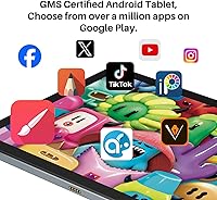 Vista 6 de HUION Kamvas Slate 10 - Tableta de dibujo independiente, no necesita computadora, con pantalla completamente laminada, tableta de arte digital