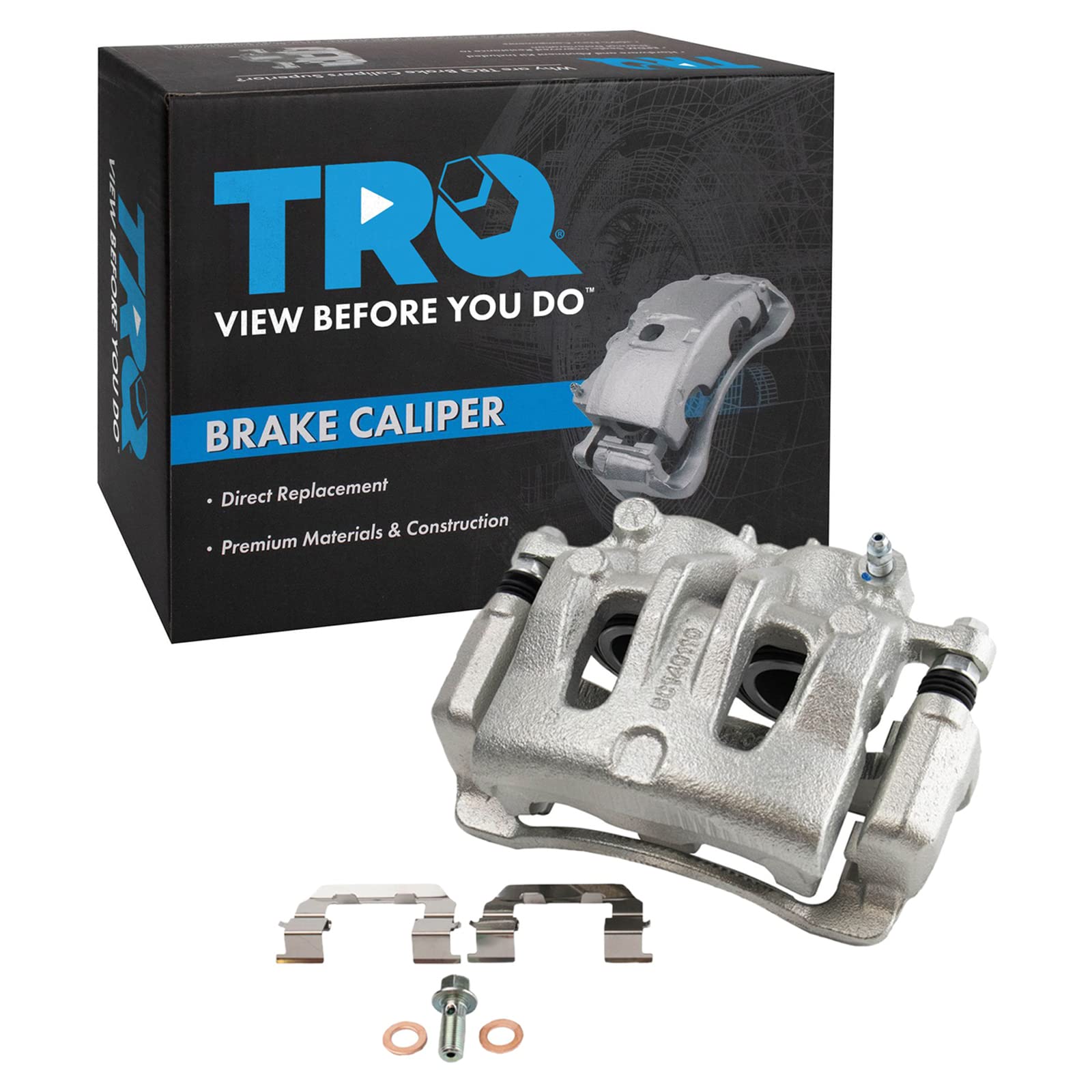 TRQ Front Right Brake Caliper w/Bracket Passenger Side