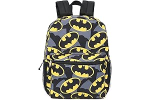 Batman Bookbags for Boys: DC Comics 16" Backpack with Vibrant Logo Print