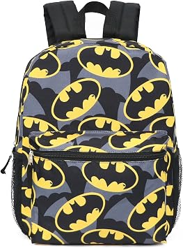 DC Comics Batman All Over Print Logo Full Size 16" Backpack