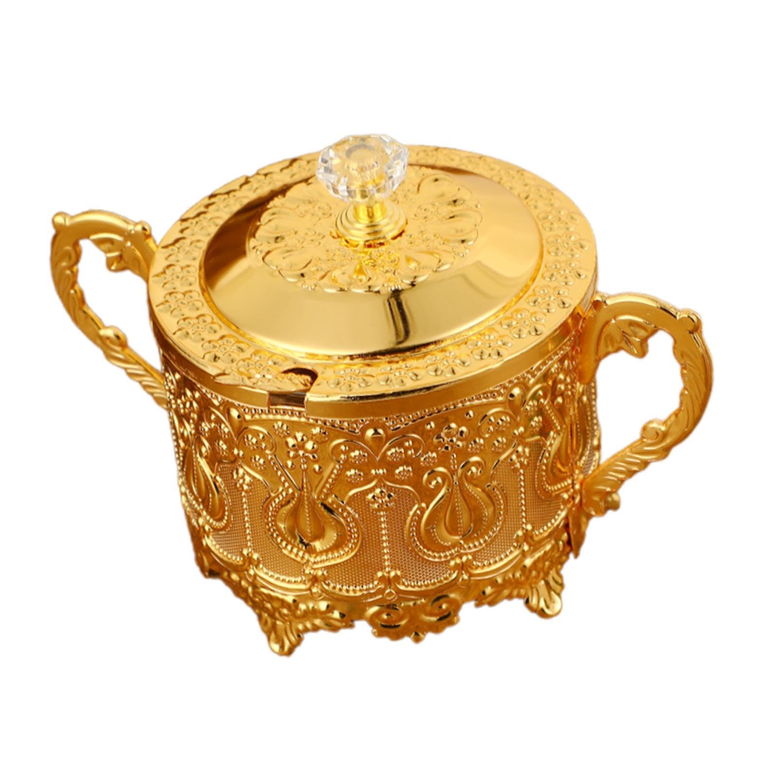 THE STYLE SUTRA Candy Jar with Spoon Dispenser Sugar Bowl for Kitchen Home Housewarming Gift Black-image-35