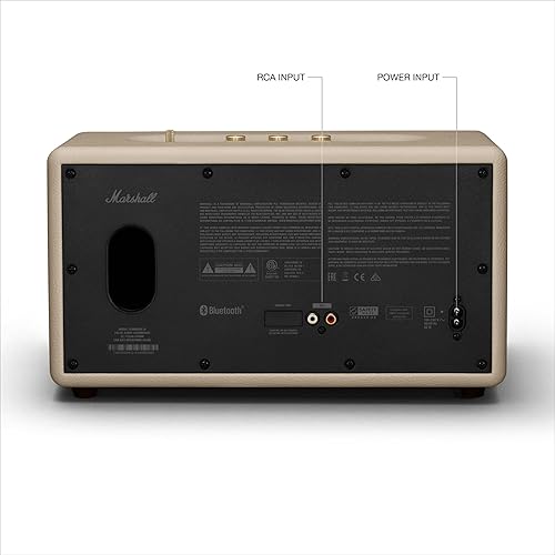 Miniatura 8 de Marshall Stanmore III - Altavoz Bluetooth para el hogar, sonido estéreo fuerte con controles de graves y agudos, alimentado por enchufe, compatible