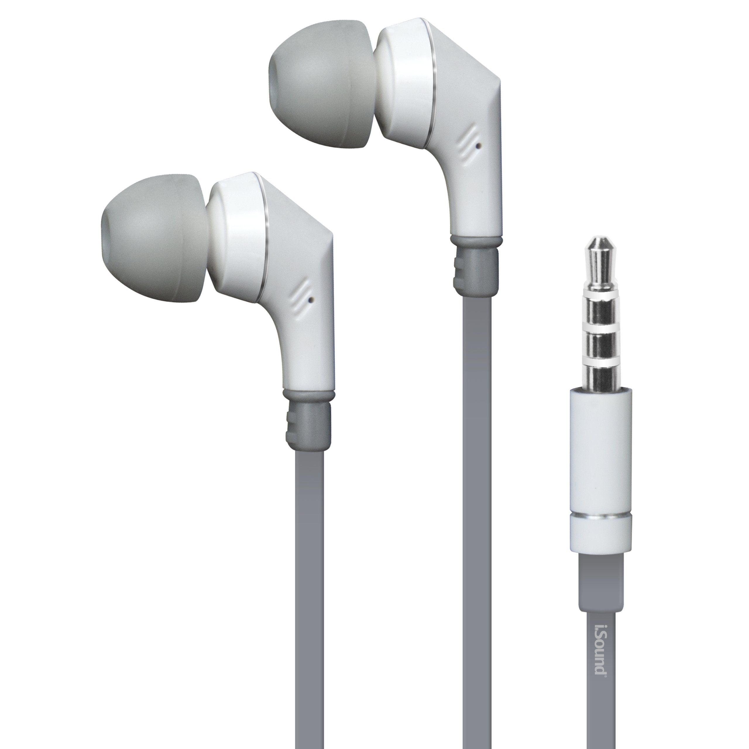 iSoundEM-110 Stereo Earbuds with Microphone (white/gray)