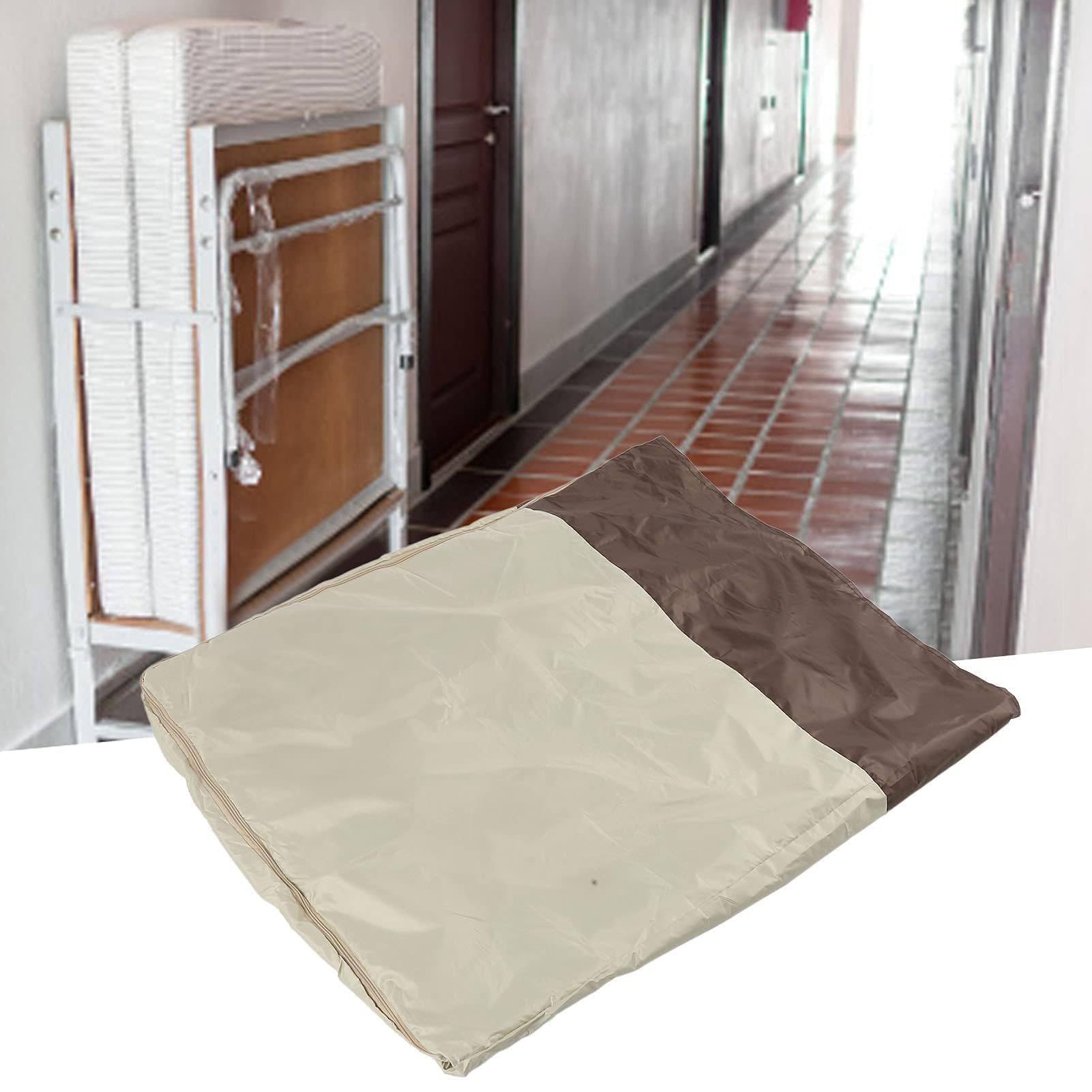 Funda de Cama Plegable, Tela Oxford 210D Resistente a la Intemperie, Ligera, Adecuada para Piscina, Silla de Playa, Cama Plegable en el Patio (85 * 33 * 107cm)
