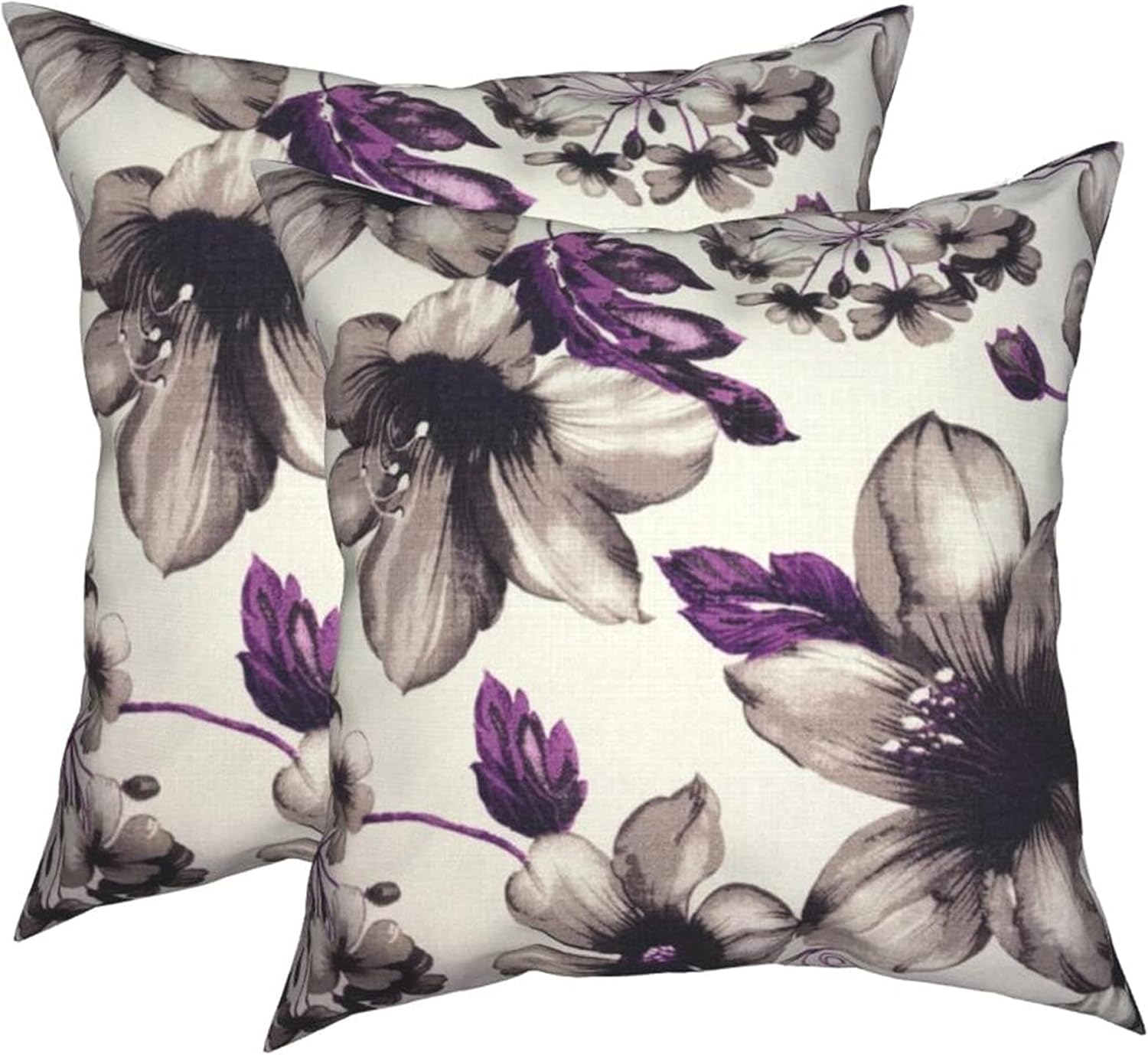 Purple Throw Pillow Covers 18x18 inch ，Purple Throw Pillow Covers Cases