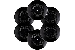 Decorative Vintage Turntable Record Aesthetic Decor, 12 Inch Replica Vinyl Blank LP Records