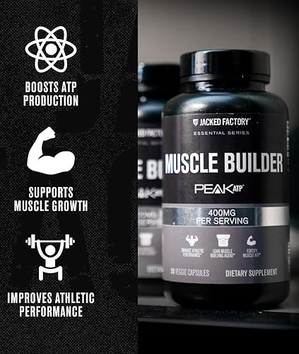Miniatura 4 de Jacked Factory Essentials Muscle Builder - Constructor muscular ATP para hombres con ATP pico para apoyar la ganancia muscular, mejorar el