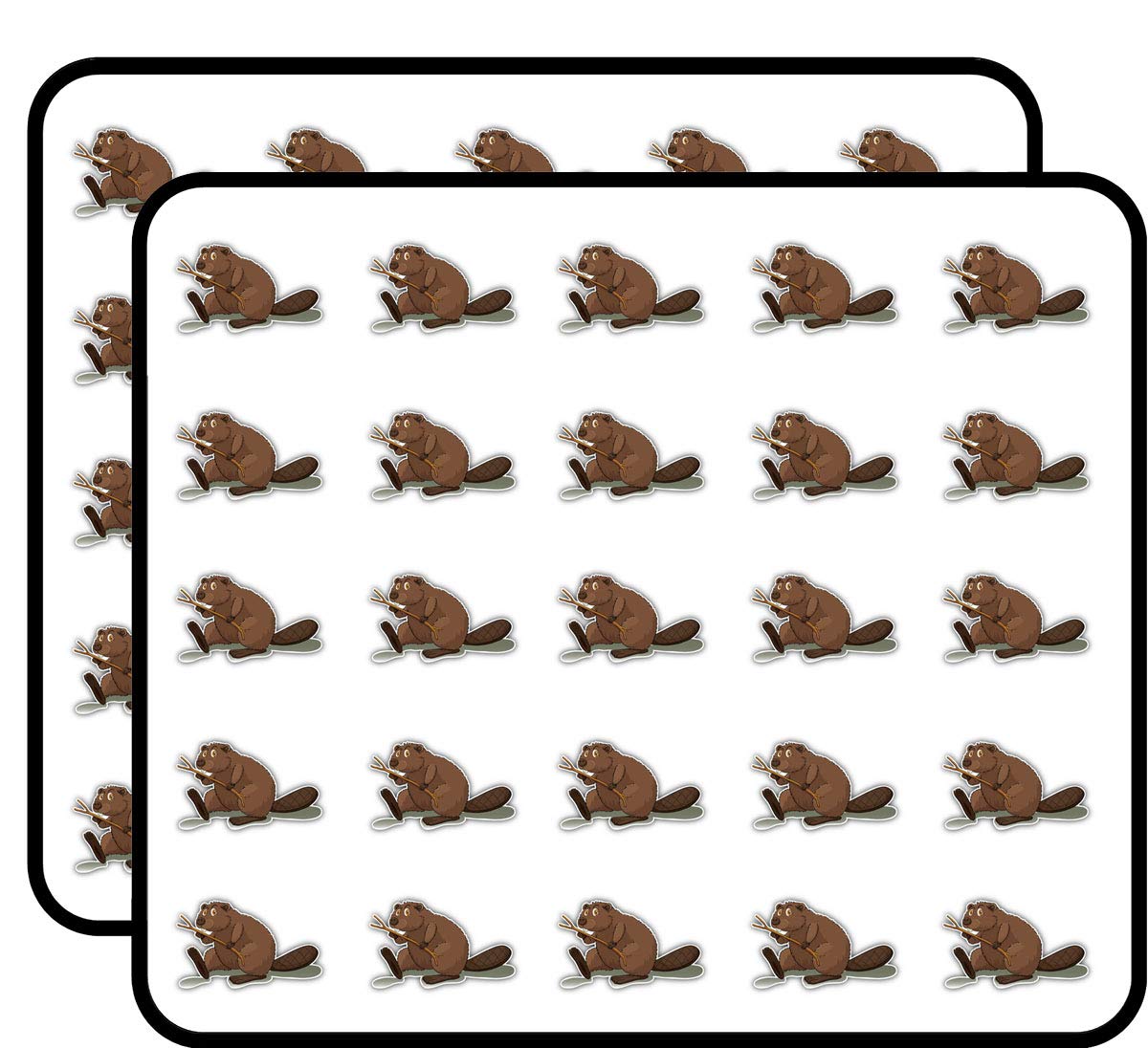 Eager Beaver Sticker for Scrapbooking, Calendars, Arts, Kids DIY Crafts, Album, Bullet Journals 50 Pack