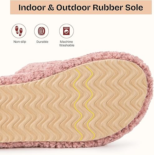 Miniatura 5 de EverFoams - Pantuflas de punta abierta para mujer, suaves y cómodas, de espuma viscoelástica, para interiores