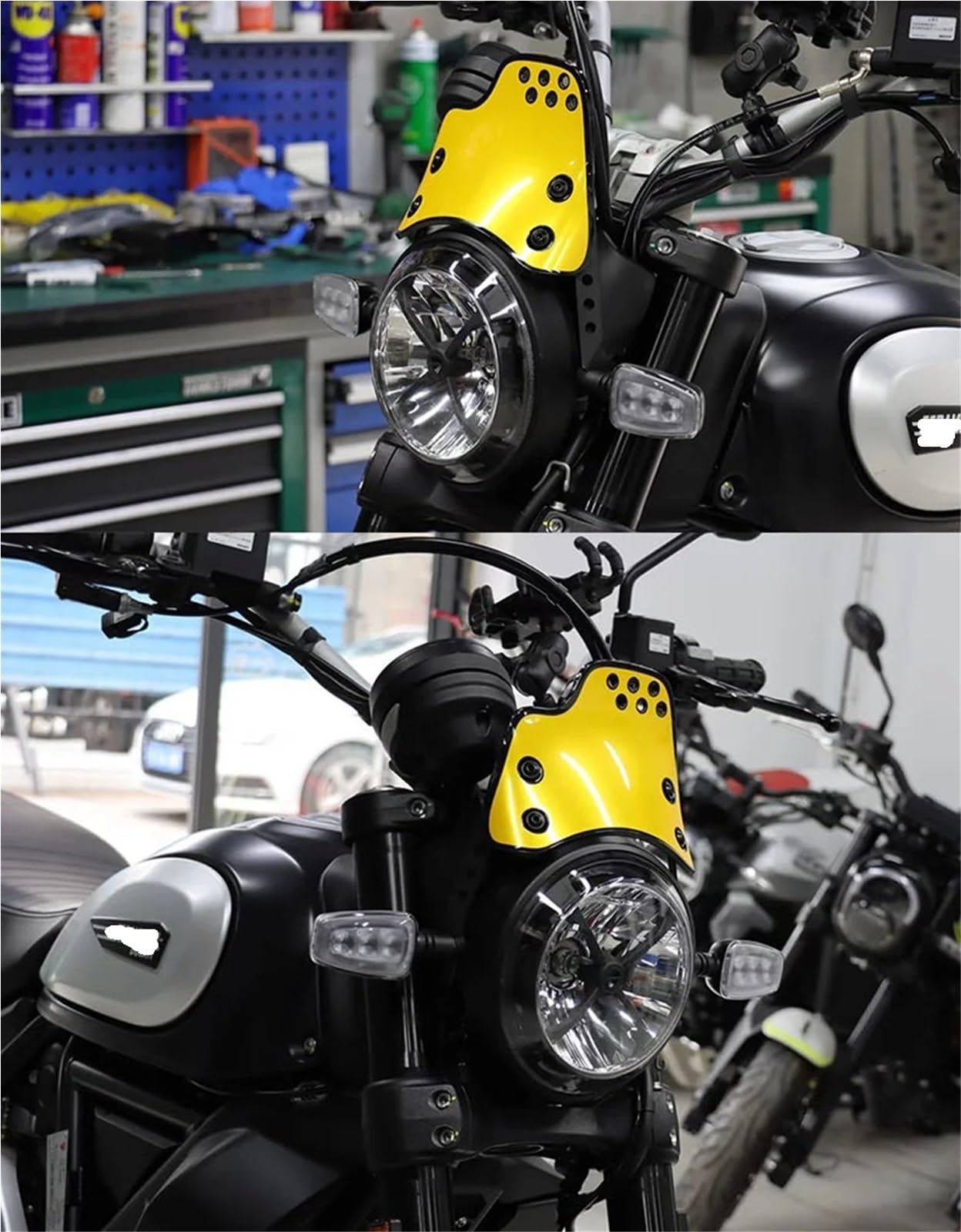 Przednia szyba motocyklowa Do DUCATI Scrambler 400 800 Windscreen