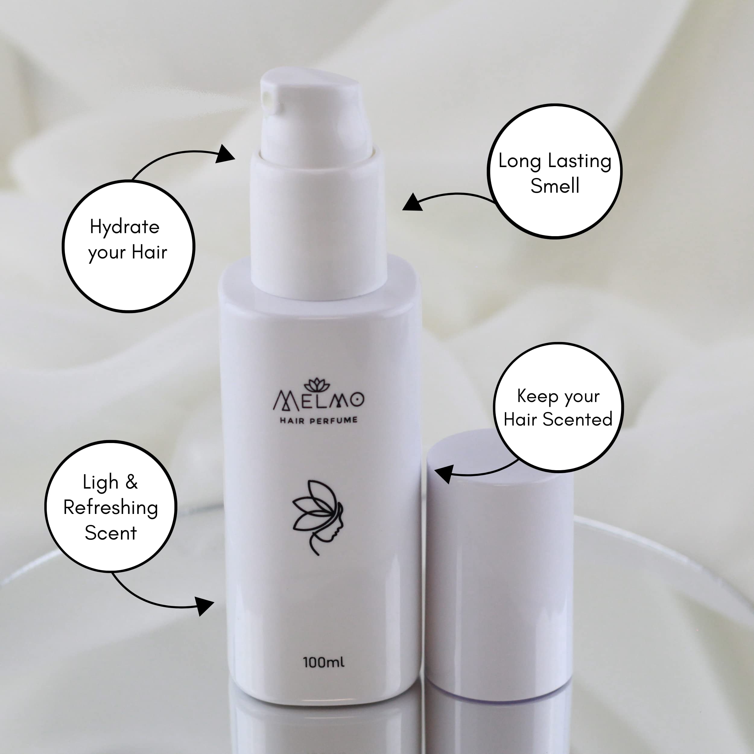Perfume para el cabello – Fragancia orgánica vegana para mujeres, 3.4 fl oz de aroma de larga duración con aceites esenciales 2