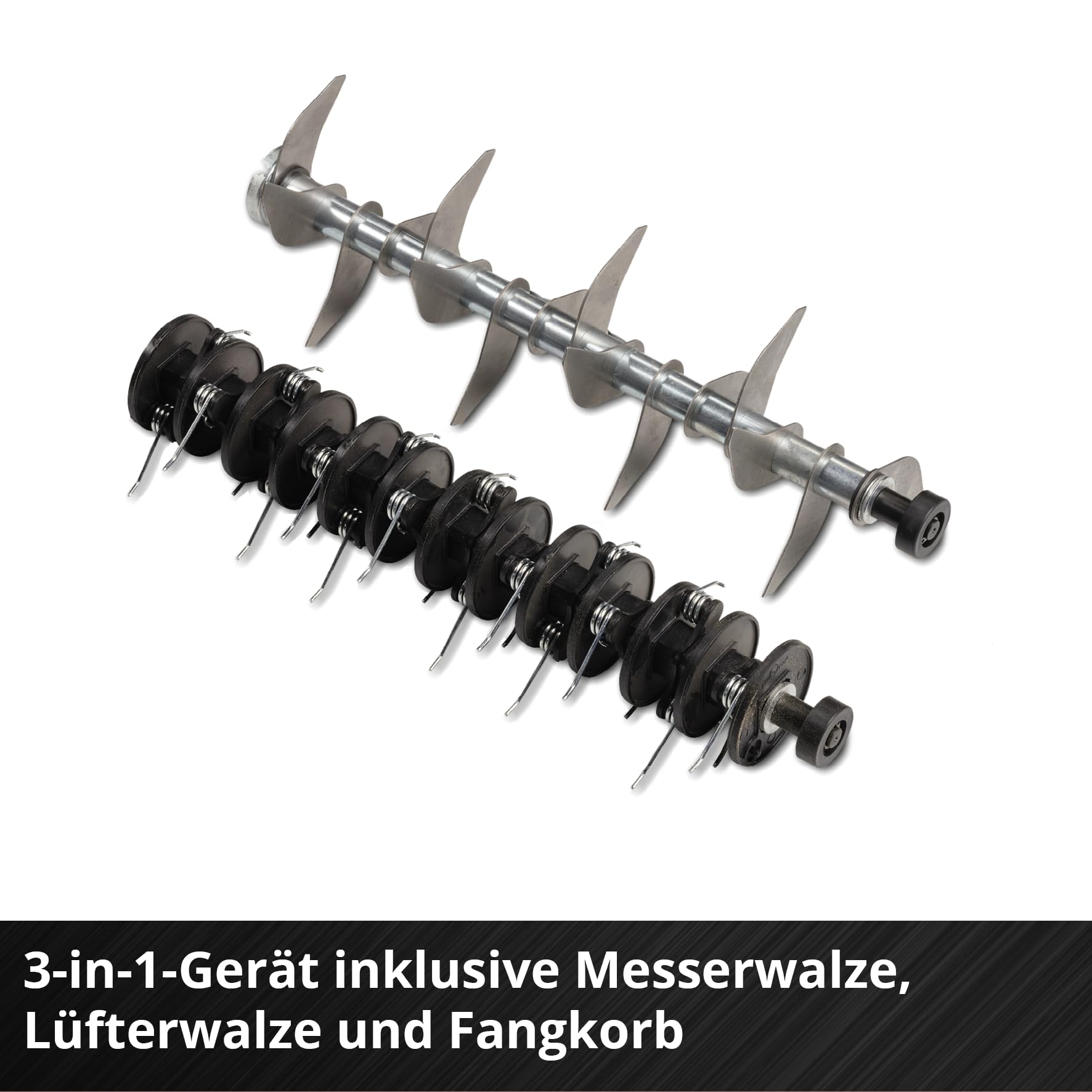 Einhell Akku-Vertikutierer-Lüfter GE-SA 36/35 Li-Solo Power X-Change (Li-Ion, 36 V, bürstenloser Motor, 35cm Messerwalze, 28L Fangsack, einstellbare Arbeitstiefe, ohne Akku & Ladegerät)