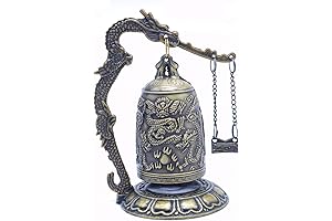 Cyran Feng Shui Vintage Dragon Bell - A Harmonious Talisman for Prosperity and Protection