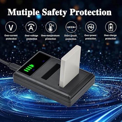 Miniatura 5 de Pickle Power EN-EL5 Batería 2-Pack y Cargador Dual LED para cámaras Nikon CoolPix P530, P520, P510, P100, P500, P90, P80, P5100, P5000, P6000, 3700,