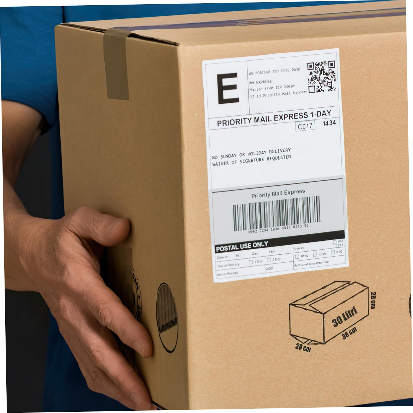 SECFOU Autocollants Transparents en Pvc et Anti-déchirement Lot de 500 pour Protection D'étiquettes Code Barre pour Usage Scolaire et Domestique