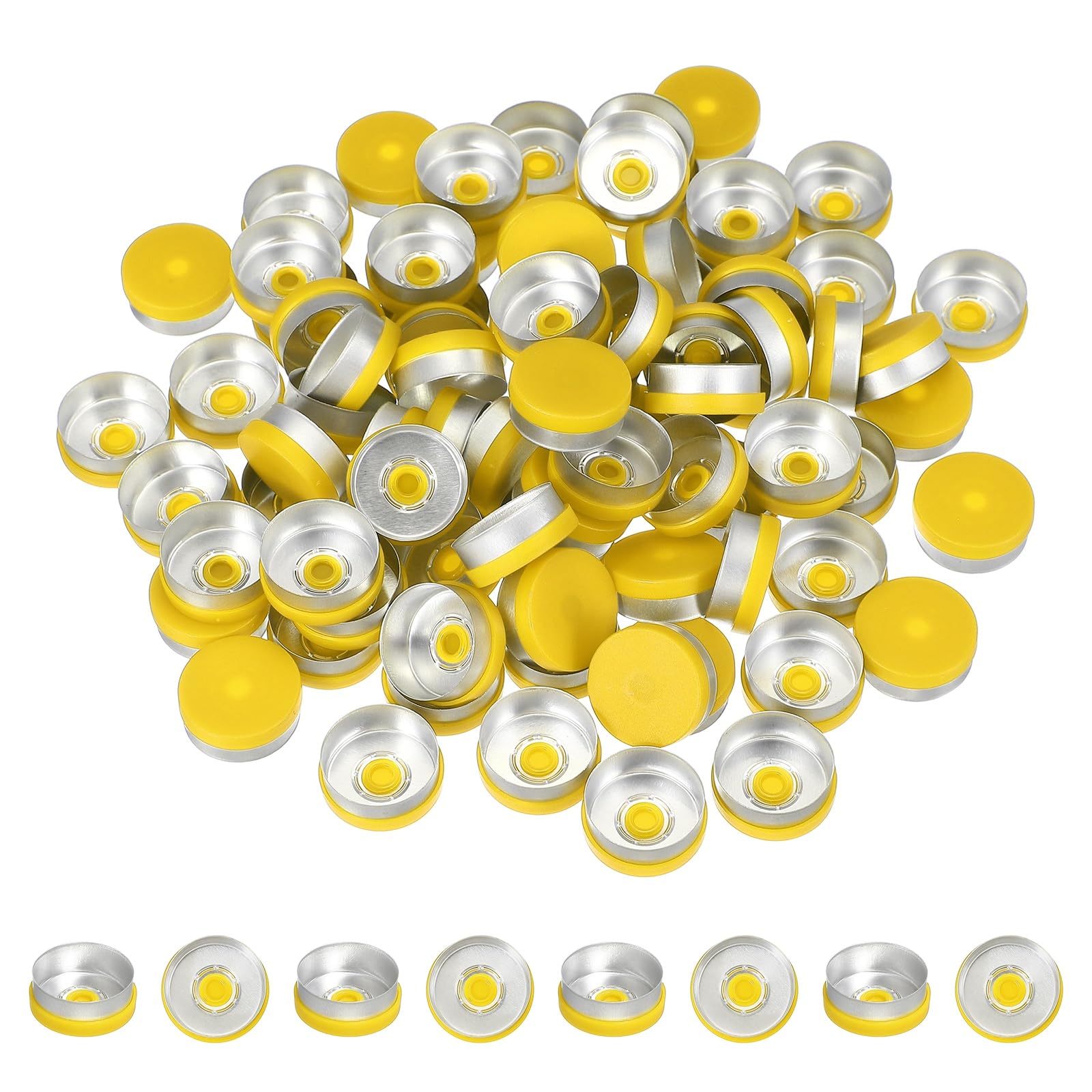 PATIKIL 20mm Aluminum Plastic Vial Top Caps Seals 250 Pcs Green — Amazon image 14