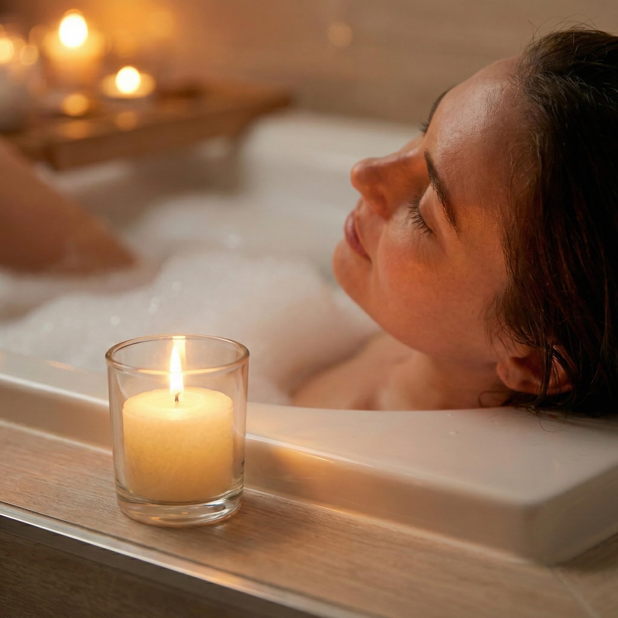 CW Studio Candele votive pressanti non profumate, lunghe ore, senza fumo e antigoccia, cera di alta qualità con stoppino in cotone, perfette per matrimoni, eventi, casa e decorazioni romantiche (36